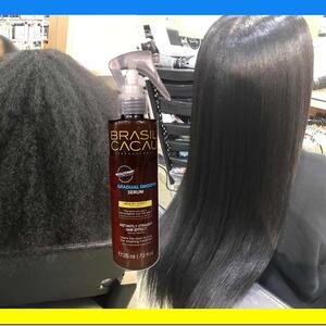 WOW! Natural Afro hair + Brasil Cacau Gradual Smooth + Blow Dry...that’s all!