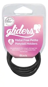 Gliders Metal Free Petite Black 6 pc