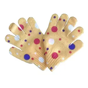 Exfoliating Bath Glove Print Yellow