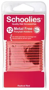 Metal Free Pony Hold 12pc R/Red