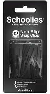 Snap Clips 12 pc Wicked Black