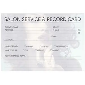 HairDressing Record Cards 100