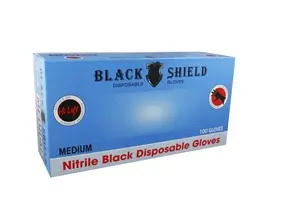 Black Shield Gloves Large (100)