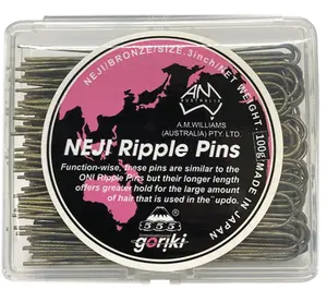 555 3 Inch Neji Ripple Pins Bronze