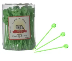 999 Green Plastic Roller Pins (100 Pins)